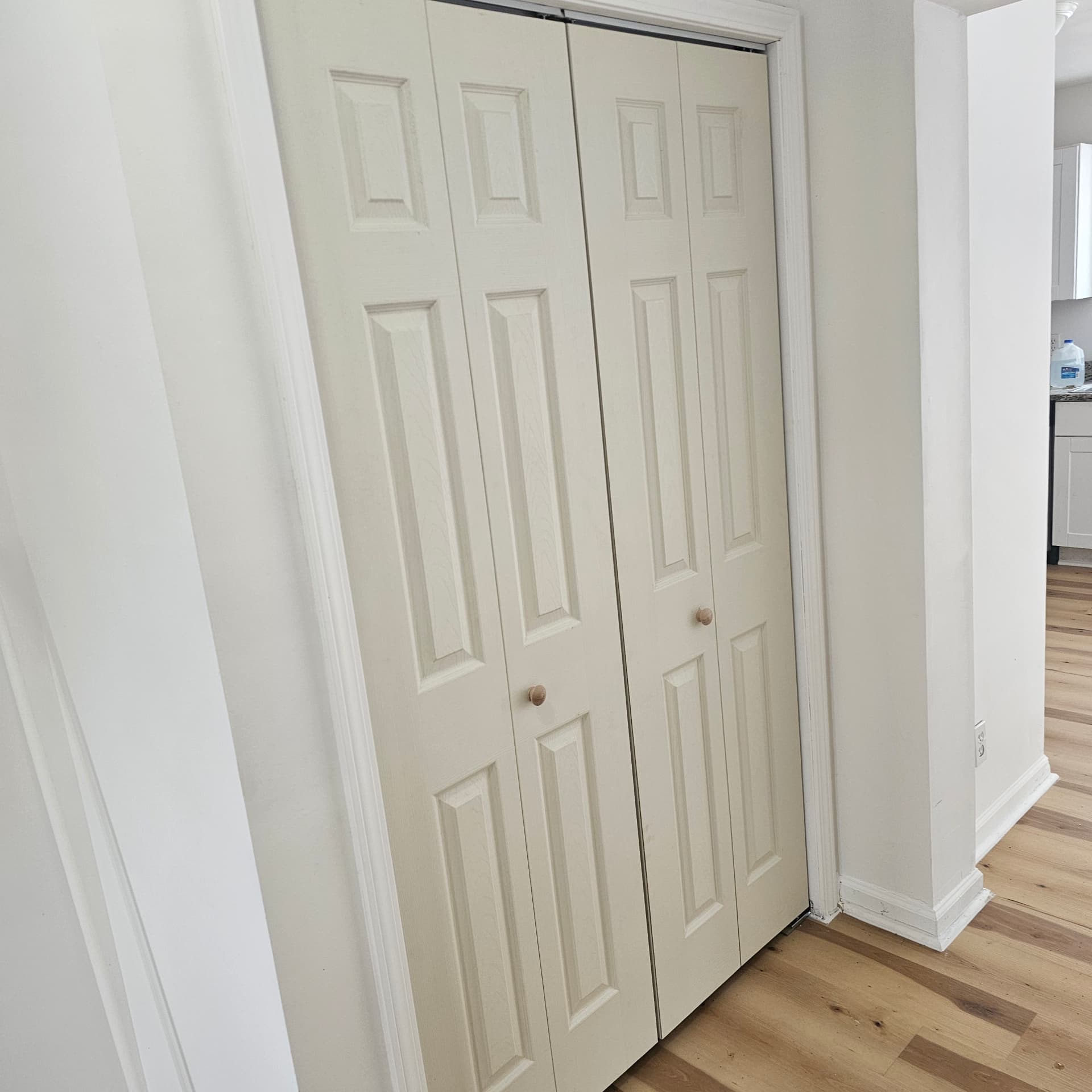 New closet doors installed